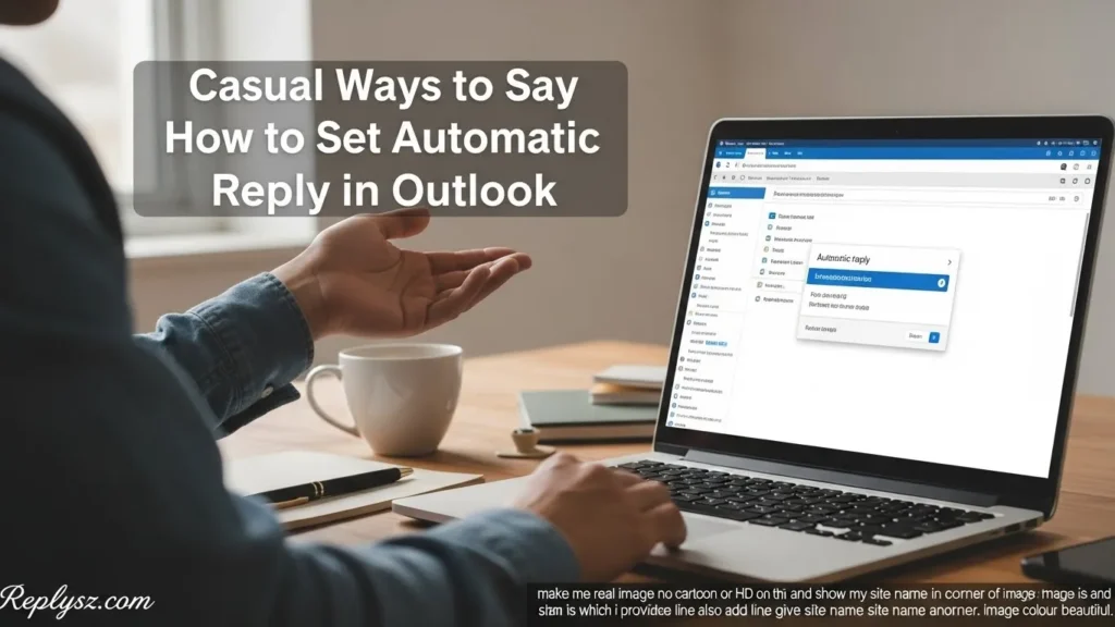 Casual Ways to Say How to Set Automatic Reply in Outlook