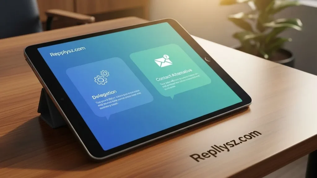 Delegation or Contact Alternative Replies