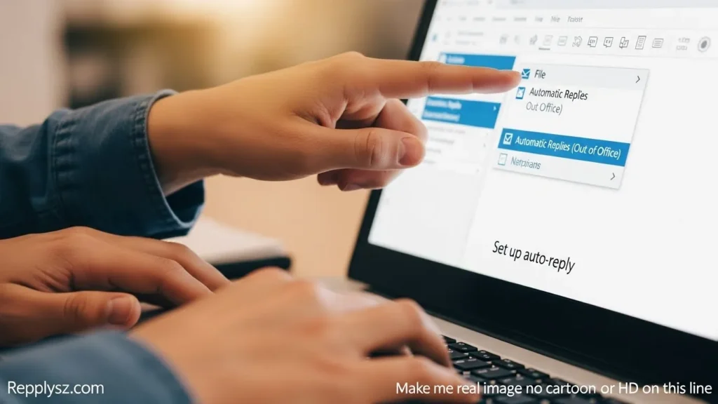 Different casual ways to say set up auto reply in Outlook