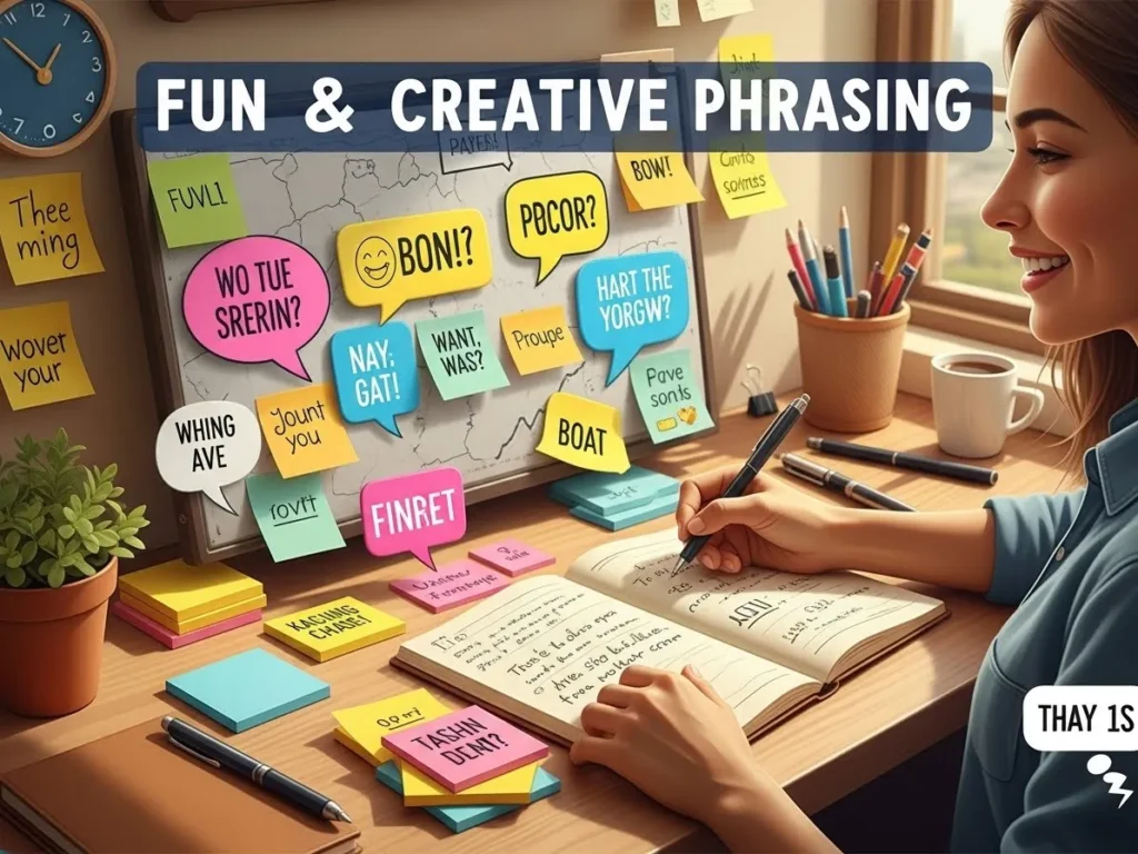 Fun and Creative Phrasing