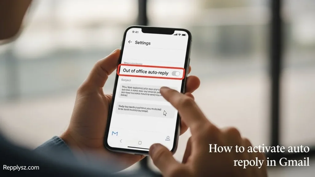 How to activate auto reply in Gmail