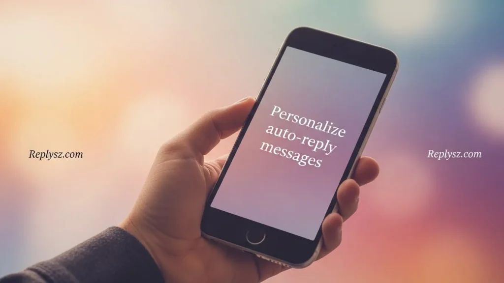 Personalize auto-reply messages