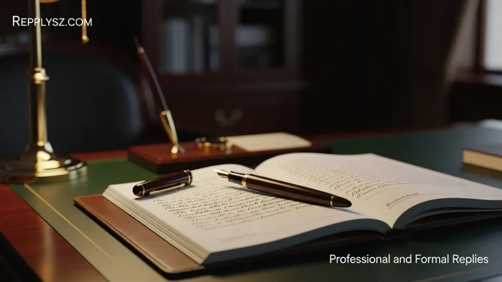 Professional and Formal Replies