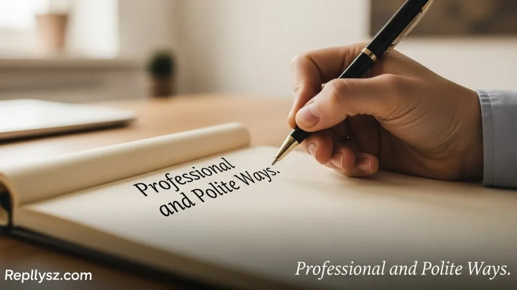 Professional and Polite Ways