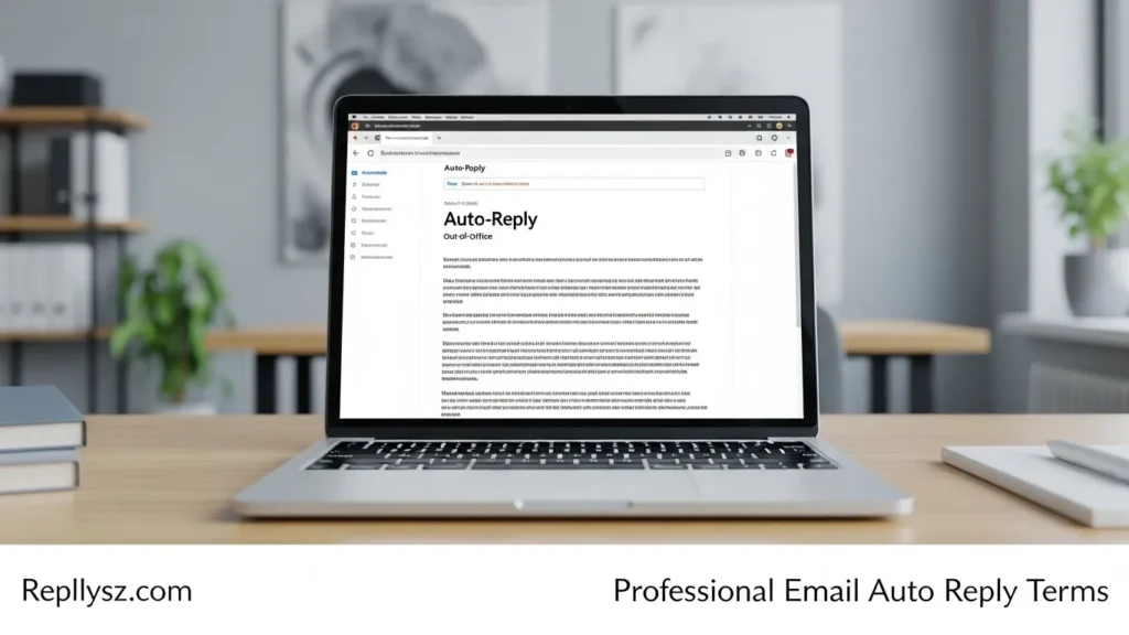  Professional Email Auto Reply Terms