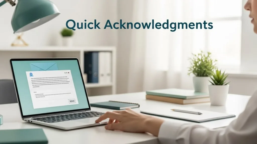 Quick Acknowledgments