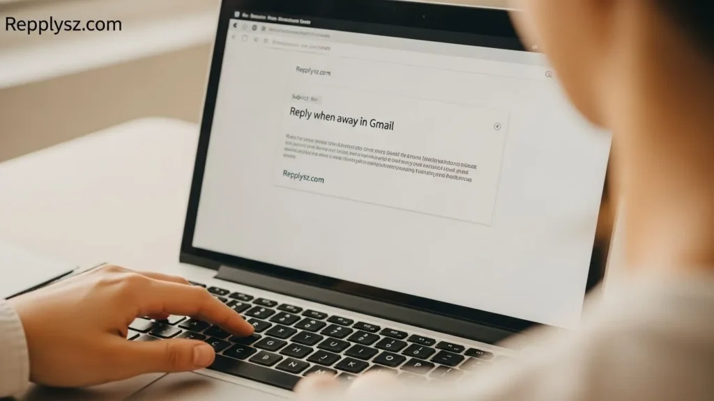 Reply when away in Gmail