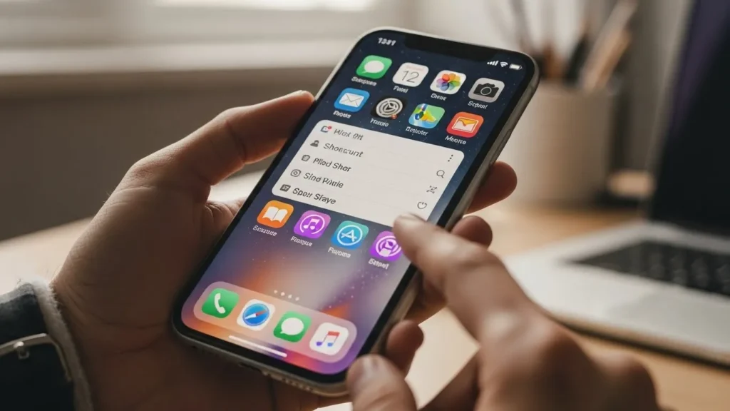  Using iPhone Apps or Shortcuts