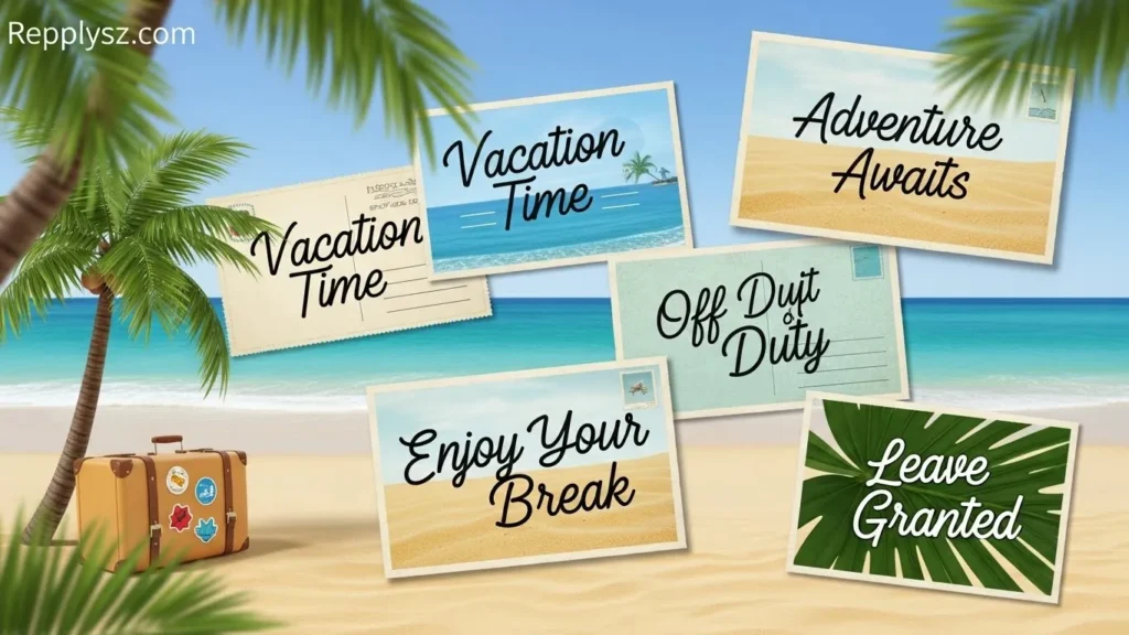 Vacation and Leave Related Phrases