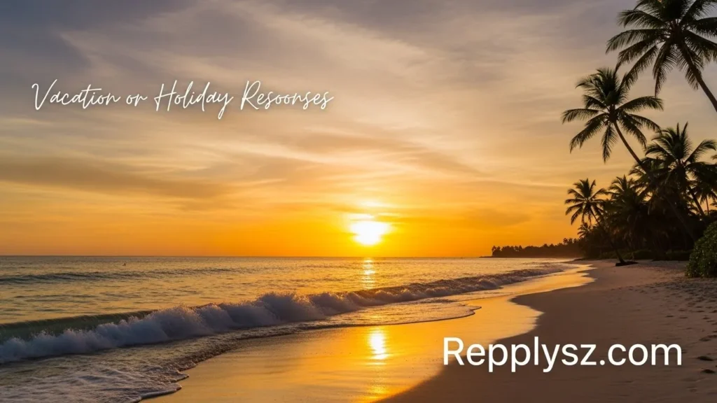 Vacation or Holiday Responses