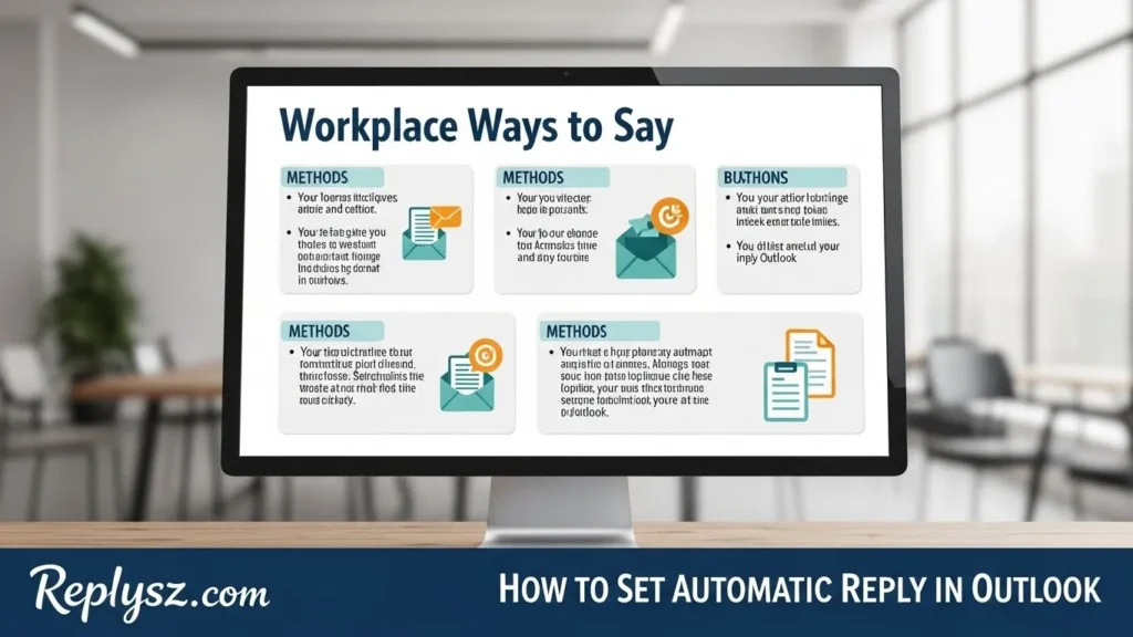 Workplace Ways to Say How to Set Automatic Reply in Outlook