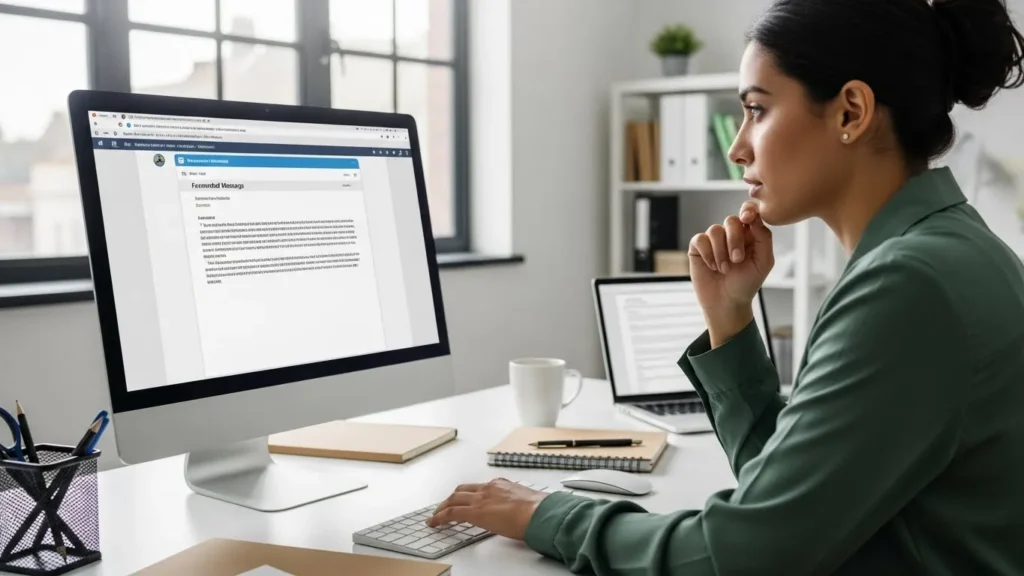Acknowledging a Forwarded Email