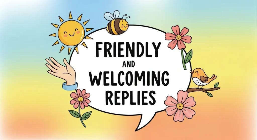 Friendly and Welcoming Replies