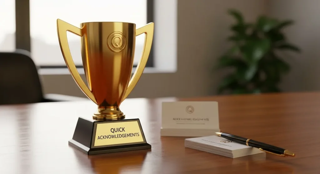 Quick Acknowledgements