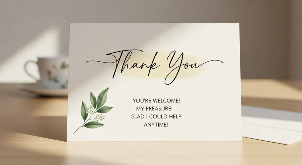 Simple Thank You Replies