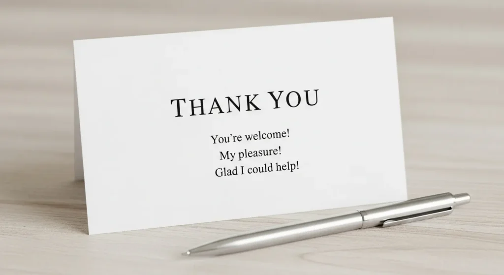 Simple Thank You Replies