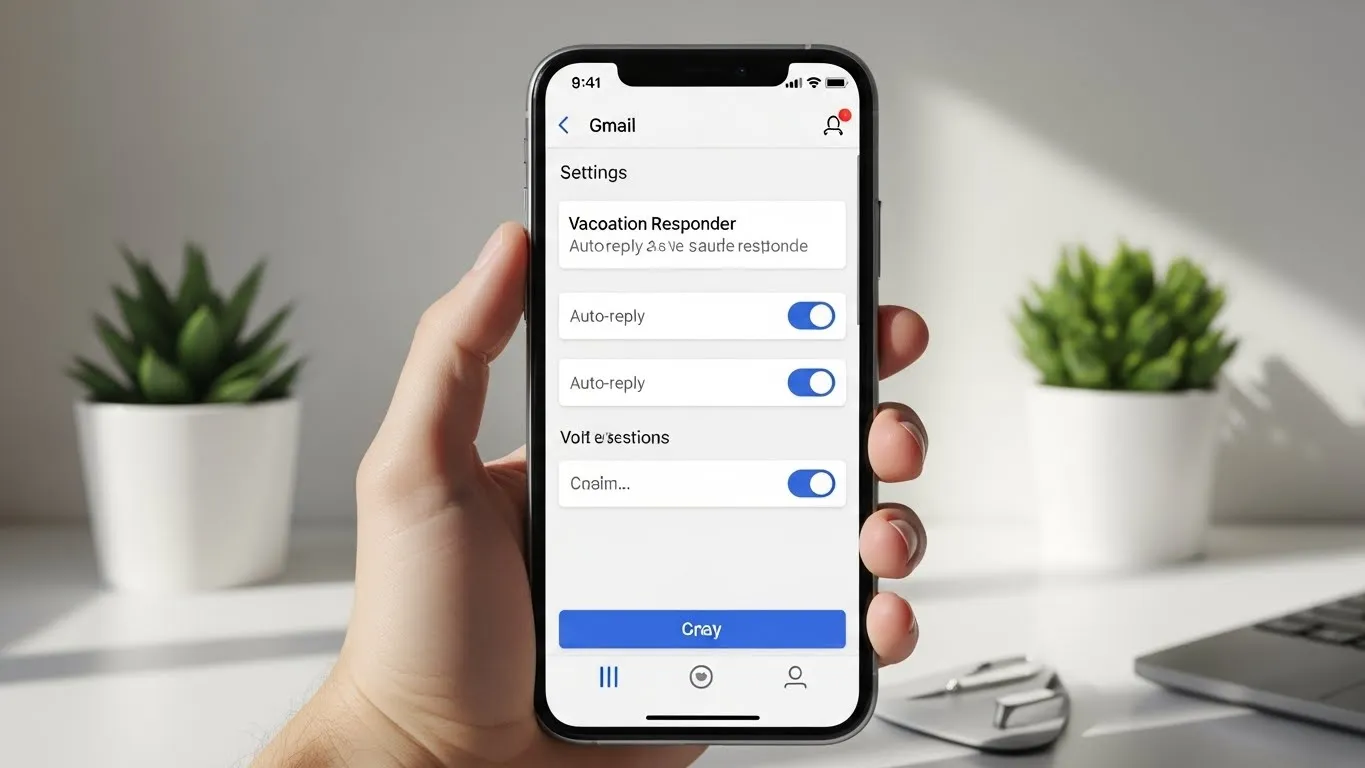 how to set auto reply in gmail app