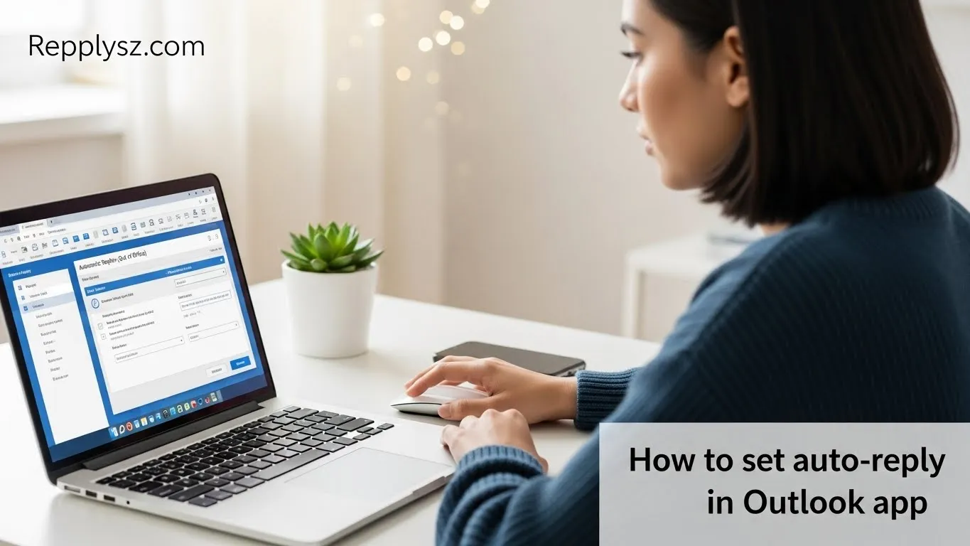 how to set auto-reply in outlook app