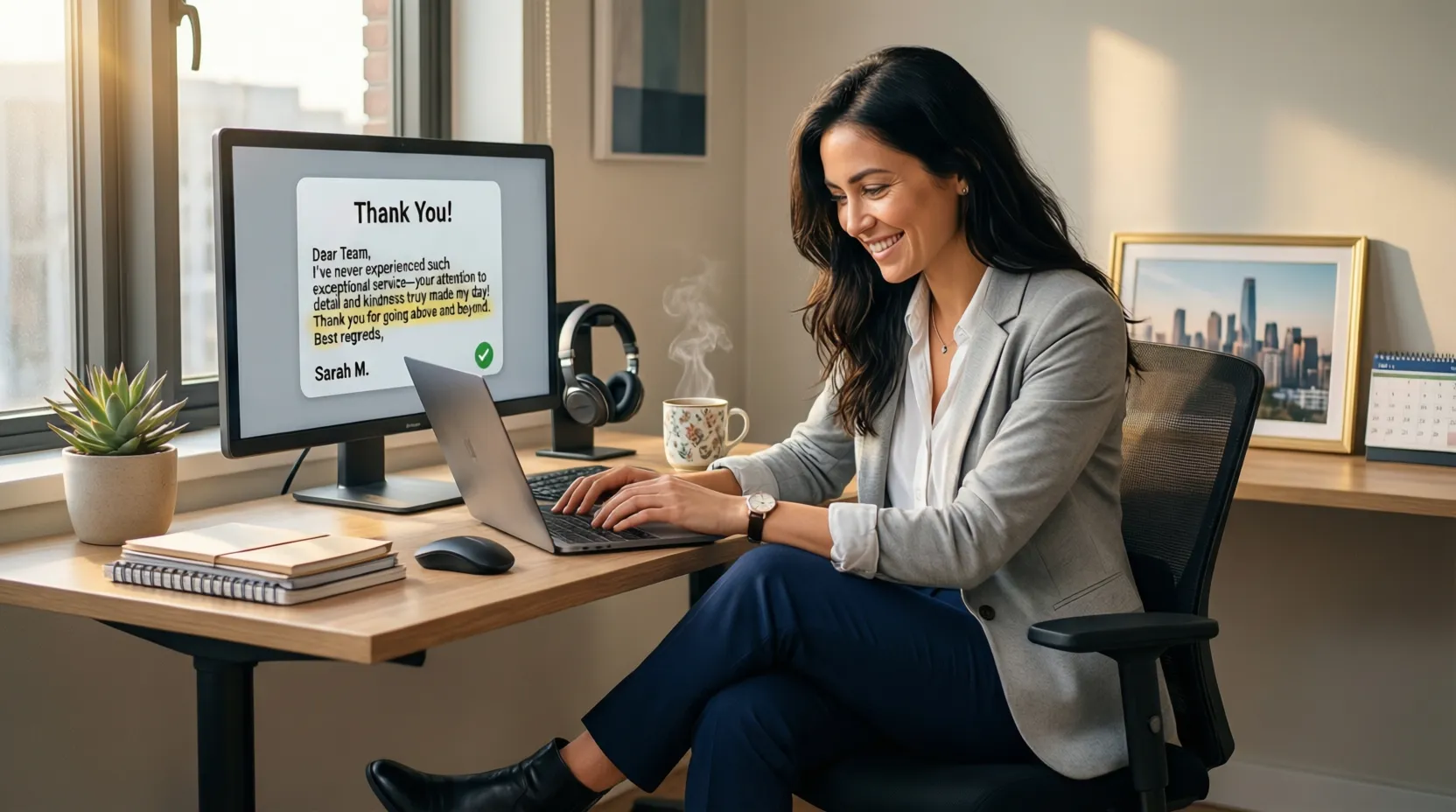 Reply to Customer Positive Feedback Sample